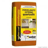 Argamassa para Porcelanato Externo 20 Kg Weber Quartzolit