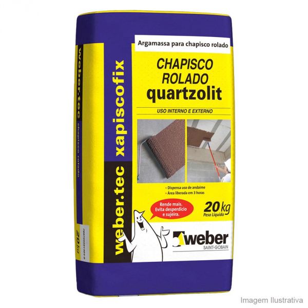 Chapisco Rolado 20Kg Weber Quartzolit