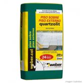 Argamassa Rápida Piso sobre Piso Externo 20 Kg Weber Quartzo