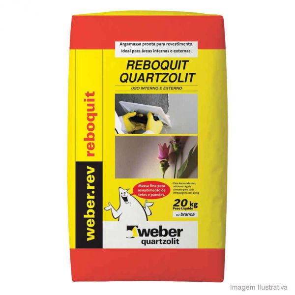 Reboquit Massa Fina 20Kg Weber Quartzolit