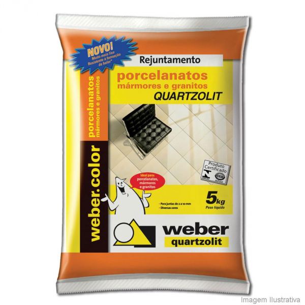 Rejunte Porcelanato Bege 5 Kg Weber Quartzolit