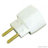 Adaptador 2P 10A Padrão Nbr 14136 Branco Alumbra