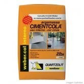 Argamassa Cimentcola Piso Interno 20 Kg Weber Quartzolit