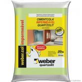 Argamassa Cimenticola Impermeável 20 Kg Weber Quartzolit