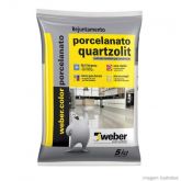 Rejunte Porcelanato Cinza Platina 5 Kg Weber Quartzolit